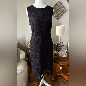 Anne Taylor-Navy lace dress